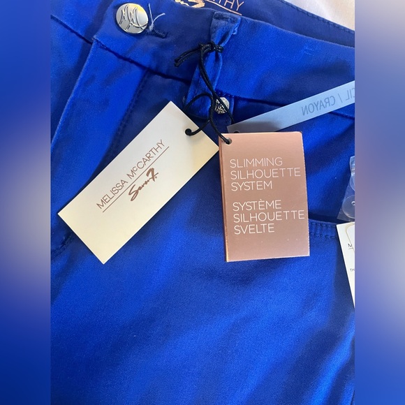 Melissa McCarthy NWT Slimming Blue Pants !! - Picture 3 of 16